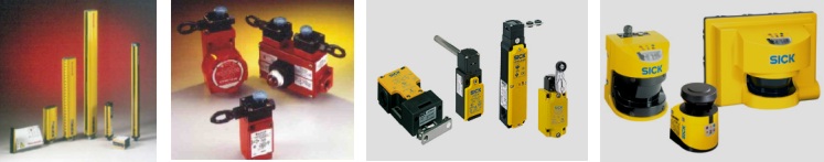 Barreras, modulos y micros de seguridad Honeywell y SICK.