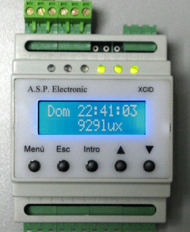 Sensor medidor iluminación ( luxómetros ) LUX420, controladores XCID, Lumandar FF_LUAN,FF-LESA
