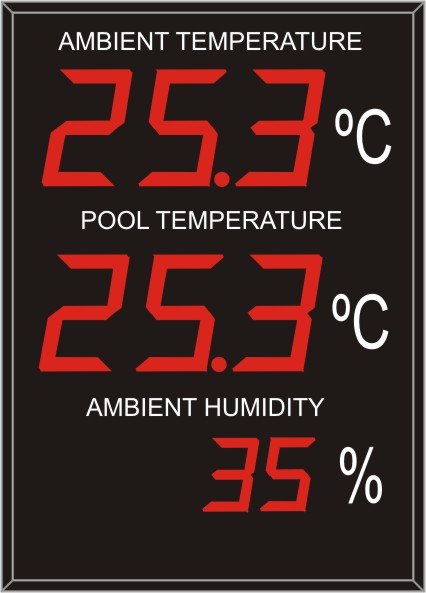 Visualizador Display TFT Temperatura y Humedad segun RITE.