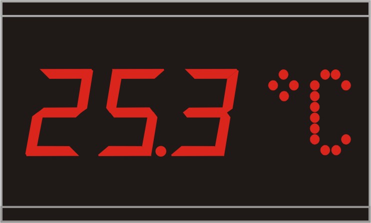 Visualizador Display TFT Temperatura y Humedad segun RITE.