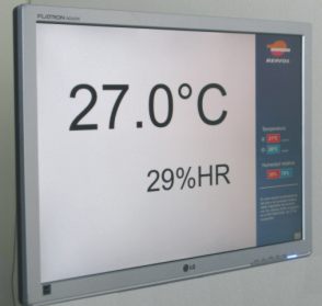 Indicador/ visualizador pantalla TFT/LCD/LED PTH5 Temperatura y Humedad segun RITE RD1826