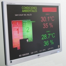 Indicador/ visualizador pantalla TFT/LCD/LED PTH5 Temperatura y Humedad segun RITE RD1826